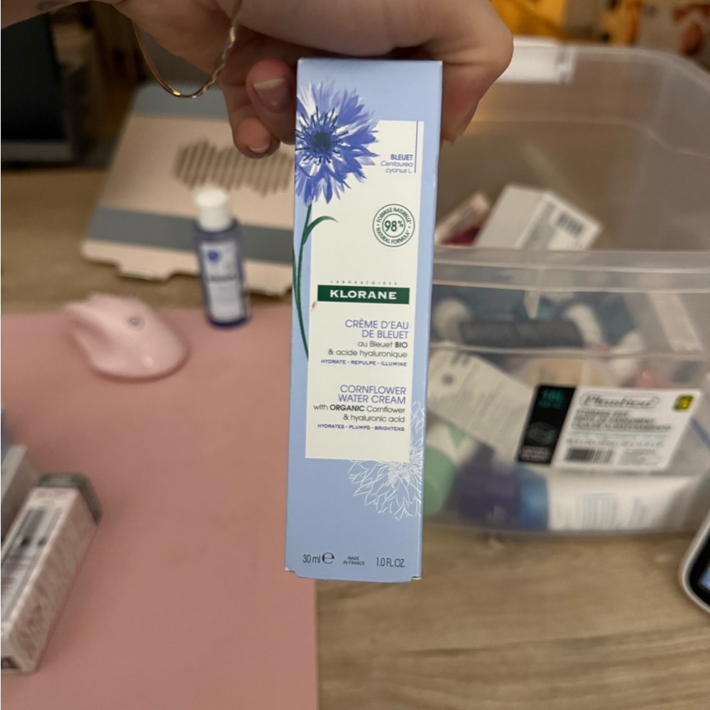 Klorane Cornflower Water Cream - Light Blue